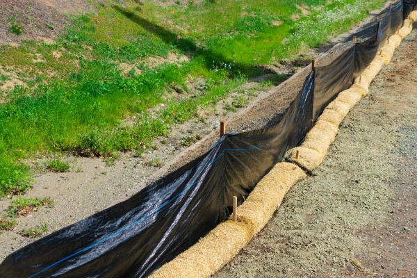 Straw Wattle Installation in Mesa